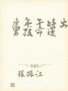 虎年午时出生的男孩命运封面