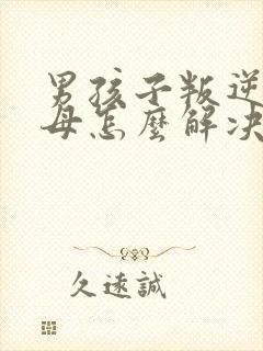 男孩子叛逆期父母怎么解决