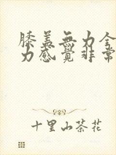 膝盖无力全身无力感觉非常累