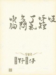 吃多了呼吸困难胸闷气短封面