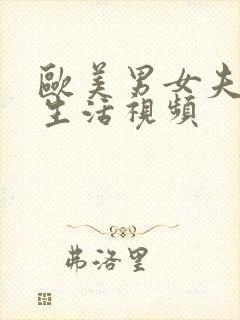 欧美男女夫妻性生活视频