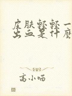 皮肤轻轻一碰就出血是什么原因