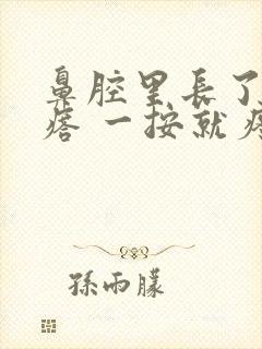 鼻腔里长了个疙瘩 一按就疼