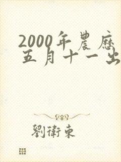 2000年农历五月十一出生的女孩命运