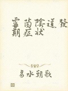 霉菌阴道发炎初期症状