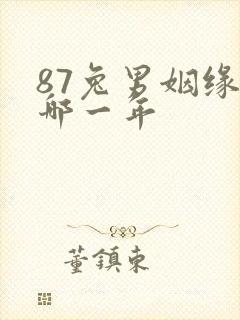 87兔男姻缘在哪一年