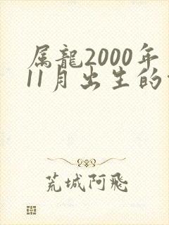 属龙2000年11月出生的命运