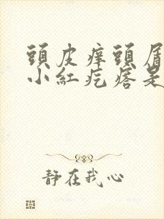 头皮痒头屑多起小红疙瘩是怎么治疗