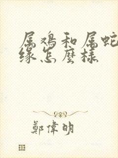 属鸡和属蛇的姻缘怎么样