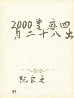 2000农历四月二十八出生的人命运怎么样?