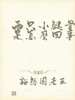 两只小腿骨头疼是怎么回事