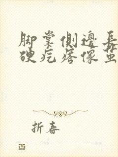 脚掌侧边长了个硬疙瘩像茧走路疼封面