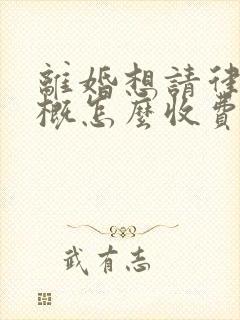 离婚想请律师大概怎么收费啊律师费封面