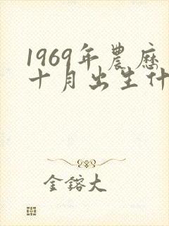1969年农历十月出生什么命