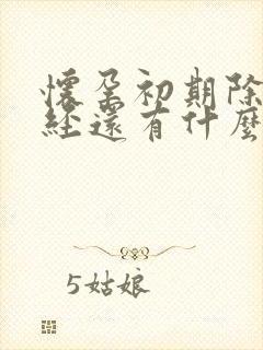 怀孕初期除了停经还有什么症状