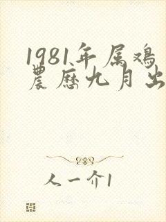 1981年属鸡农历九月出生的命运