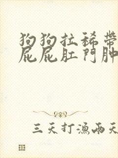 狗狗拉稀带血 屁屁肛门肿