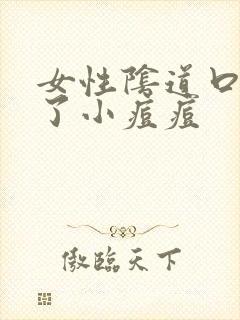 女性阴道口出现了小痘痘