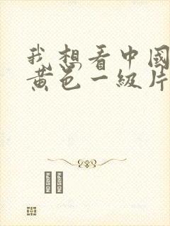 我想看中国国产黄色一级片