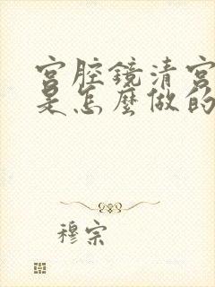 宫腔镜清宫手术是怎么做的