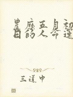 农历五月初五生日的人命运如何