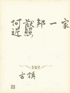 何猷邦一家三口近照封面