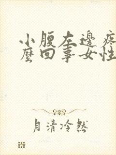 小腹左边疼是怎么回事女性封面