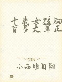 十岁女孩胸部发育多大算正常