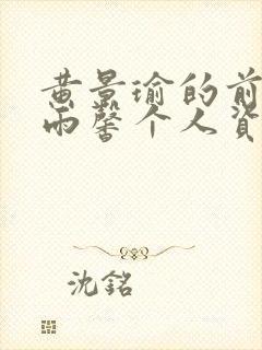 黄景瑜的前妻王雨馨个人资料