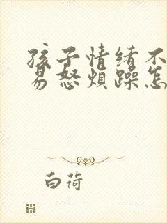 孩子情绪不稳定易怒烦躁怎么回事