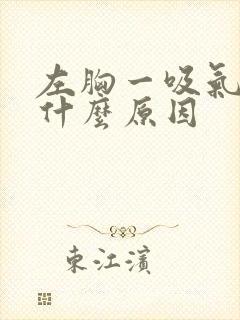 左胸一吸气隐痛什么原因