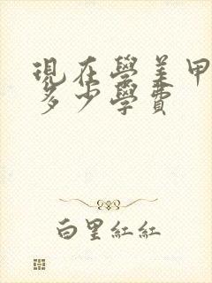 现在学美甲需要多少学费封面