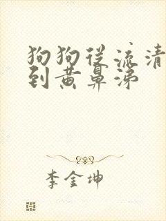 狗狗从流清鼻涕到黄鼻涕