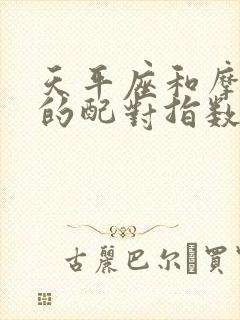 天平座和摩羯座的配对指数