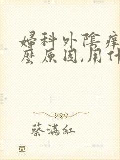 妇科外阴痒是什么原因,用什么药