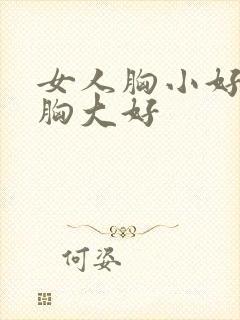 女人胸小好还是胸大好