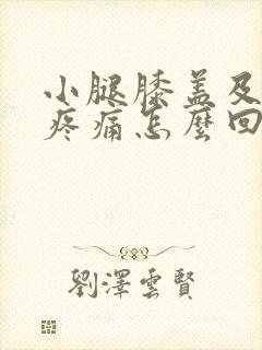 小腿膝盖及以下疼痛怎么回事