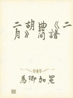 二胡曲《二泉映月》简谱