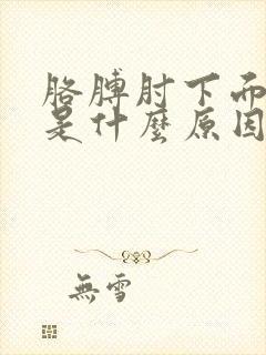 胳膊肘下面肉疼是什么原因封面