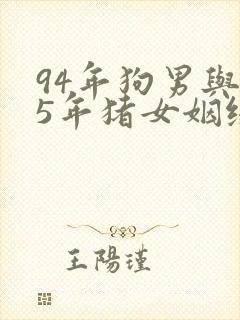 94年狗男与95年猪女姻缘