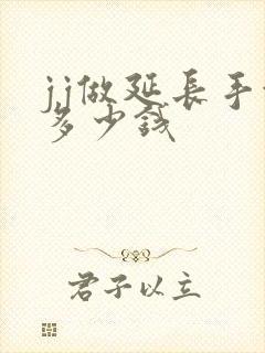 jj做延长手术多少钱