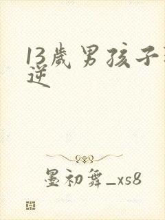 13岁男孩子叛逆