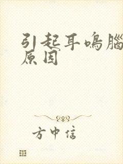 引起耳鸣脑鸣的原因