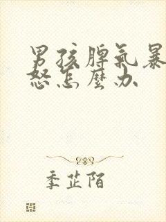 男孩脾气暴躁易怒怎么办