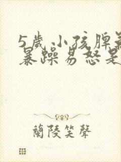 5岁小孩脾气大暴躁易怒是什么原因