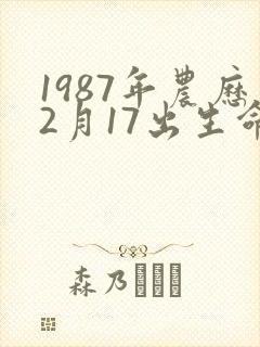 1987年农历2月17出生命运如何