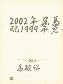 2002年属马配1999年兔好吗