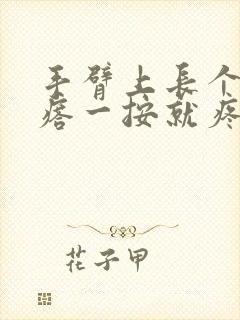 手臂上长个小疙瘩一按就疼