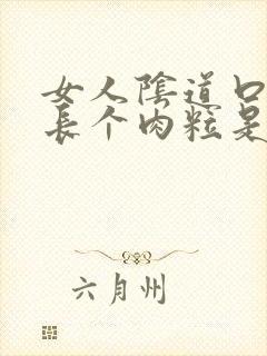 女人阴道口旁边长个肉粒是什么病