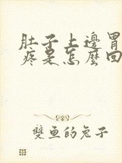 肚子上边胃下边疼是怎么回事封面